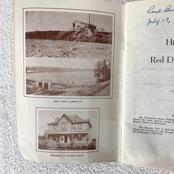 Vintage 1970’s History Of Red Deer Book - Picture 9 of 10